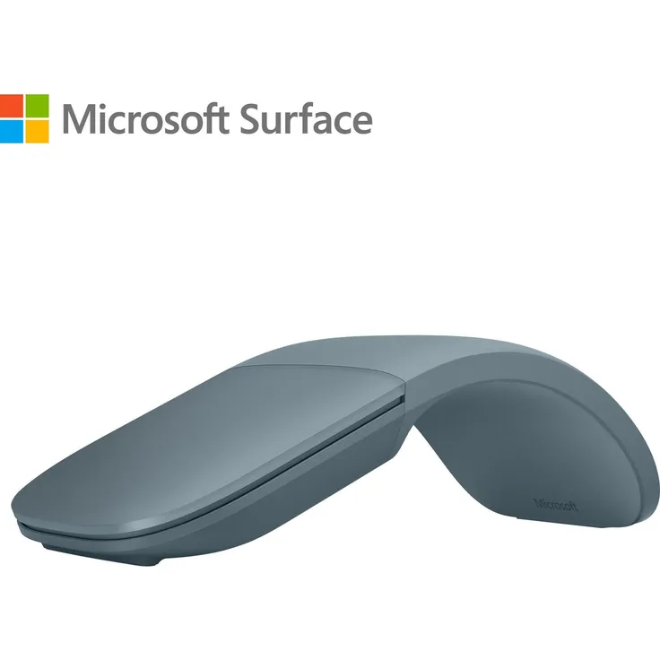 Microsoft Surface Arc Mouse, Tragbare kabellose Maus mit BlueTrack-Technologie, 1.000 DPI, blau