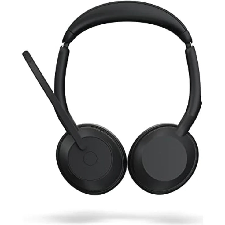 Jabra Evolve2 55 - schnurloses Stereo-Headset mit Ladestation und Jabra Air Comfort - Mikrofone mit Geräuschunterdrückung & ANC - kompatibel mit allen UC-Plattformen wie Zoom und Google Meet - Schwarz – Bild 4