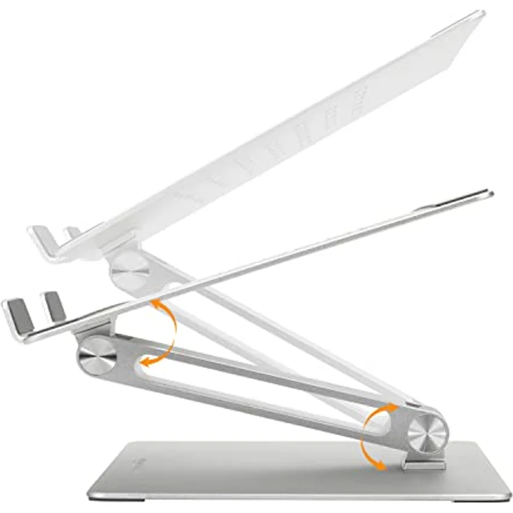 Amazon Basics Verstellbarer, ergonomischer Laptopständer, Multi-Winkel mit Wärmeableitung, für Laptops mit den Maßen 10 (25,4 cm) bis 17 Zoll (43,2 cm) – Bild 2