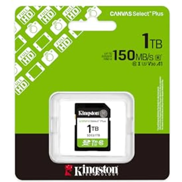 Kingston Canvas Select Plus, SD Speicherkarte 1TB SDXC Gen3, 150MB/s, C10 UHS-I U3 V30, ideal für Full-HD-Videoaufnahmen – Bild 3
