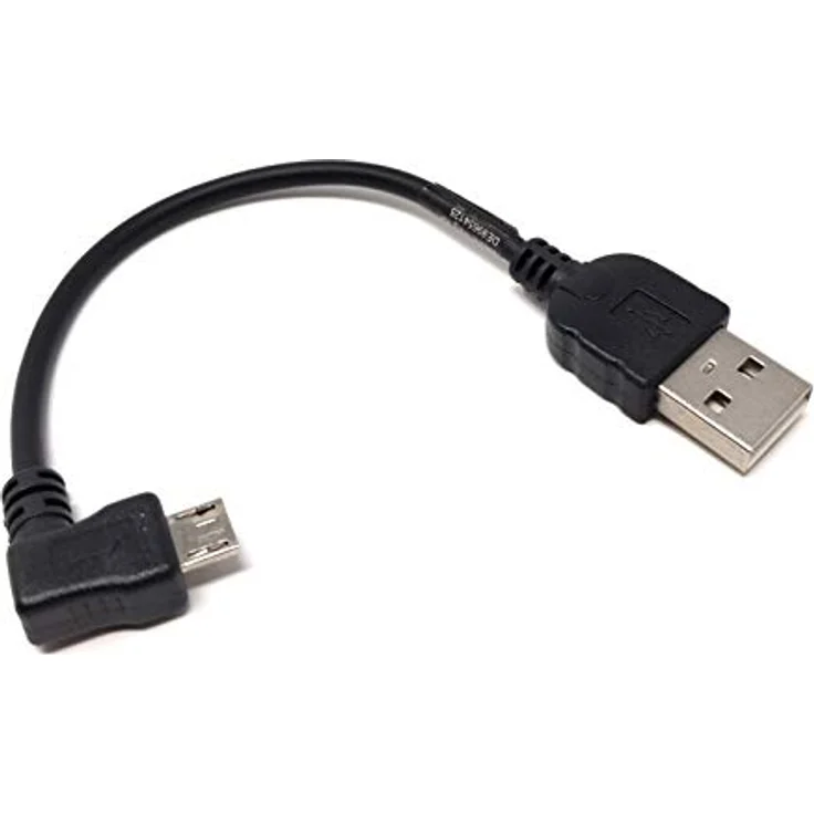 System-S USB Kabel Micro zu Typ A Stecker Winkel 10 cm – Bild 2