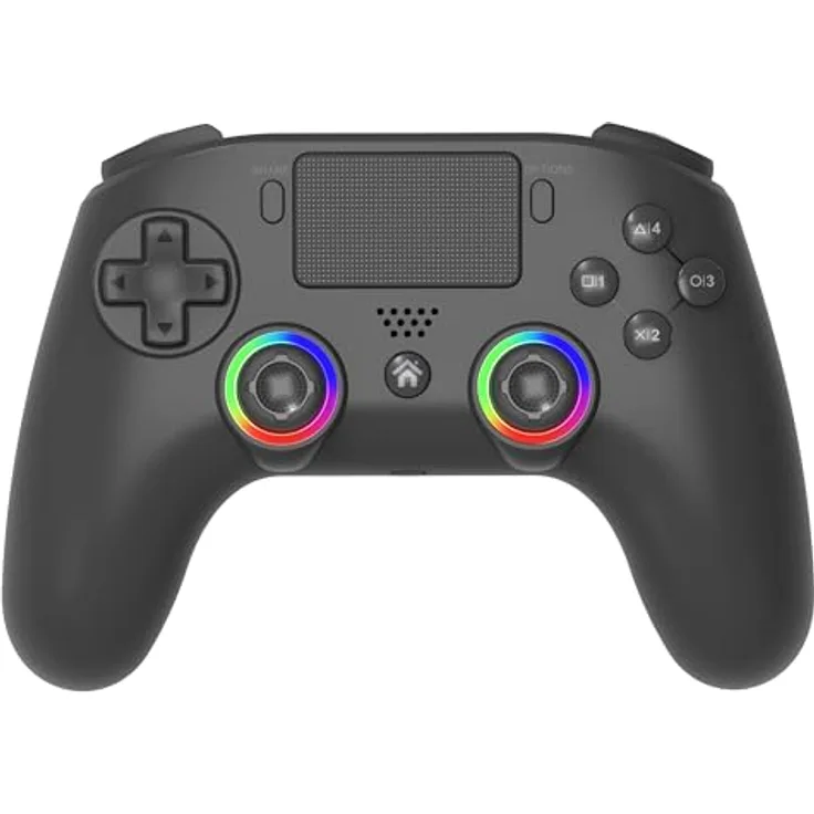 Subsonic Wireless Controller PS5/PS5 SLIM, Gaming Controller mit LED-Beleuchtung, programmierbaren Tasten, schwarz
