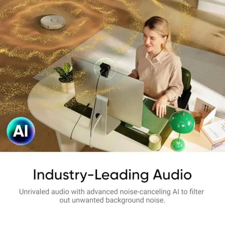 Insta360 Link 2 C 4K-Webcam mit AI, Pro-Audio, Gestensteuerung, HDR, Deskview – Integrierter Datenschutz – Bild 5