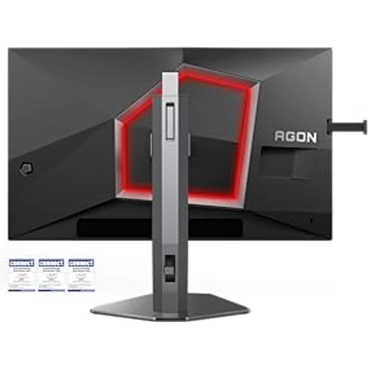 AOC Agon PRO AG246FK6, 24.1 Zoll FHD Gaming Monitor, 600 Hz, 0.5 ms gtg, G-Sync kompatibel, HDR400, schwarz/grau. – Bild 3