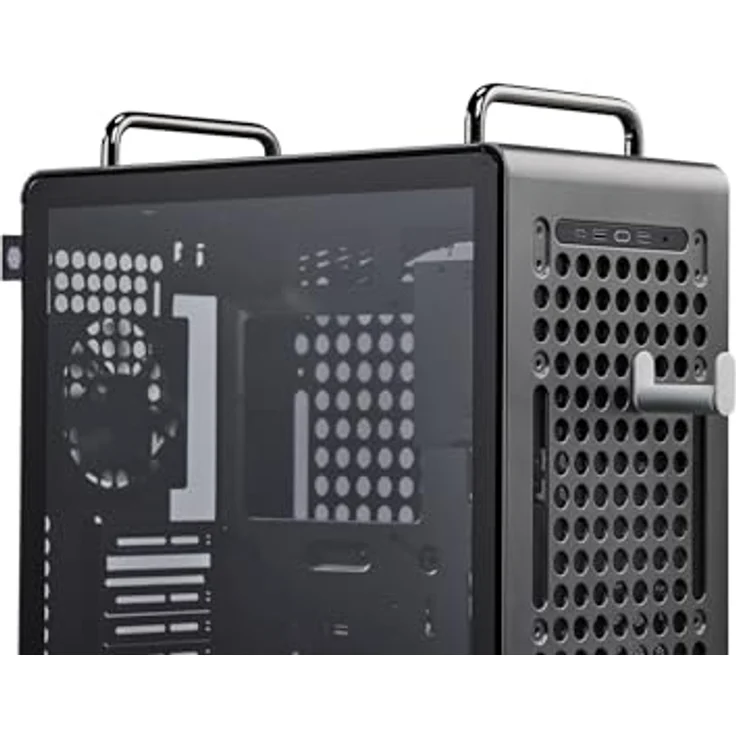 Cooler Master QUBE 540 Stardust Iron, Kompaktes ATX-Gehäuse mit Tempered Glass, flexible Layout-Optionen, Unterstützung für 360-mm-Flüssigkeitskühlung und E/A-Panel mit USB-C – Bild 7