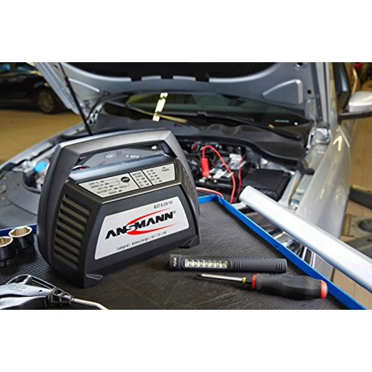 ANSMANN Autobatterie Ladegerät ALCT 6-24-10 - Vollautomatisches Batterieladegerät für Autobatterien & Bleiakkus mit 6V, 12V & 24V - 10A - Erhaltungsladegerät ideal für PKW, Motorrad, Boot etc. – Bild 5