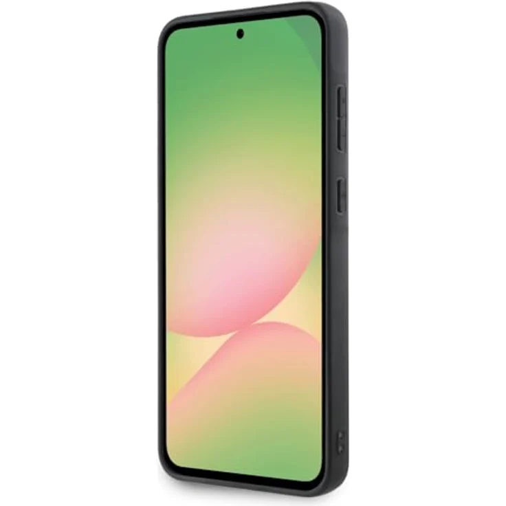 Lacoste Case Iconic Petit Pique Woven Logo für Samsung Galaxy A56, Smartphone Hülle aus TPU, schwarz – Bild 4
