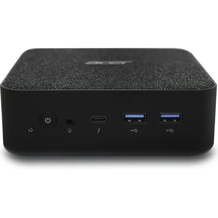 Acer Revo Box RB102-BARR Desktop Computer, AMD Ryzen™ 7 7730U, 2 GHz, 16 GB RAM, 512 GB SSD, Schwarz, Windows 11 Home