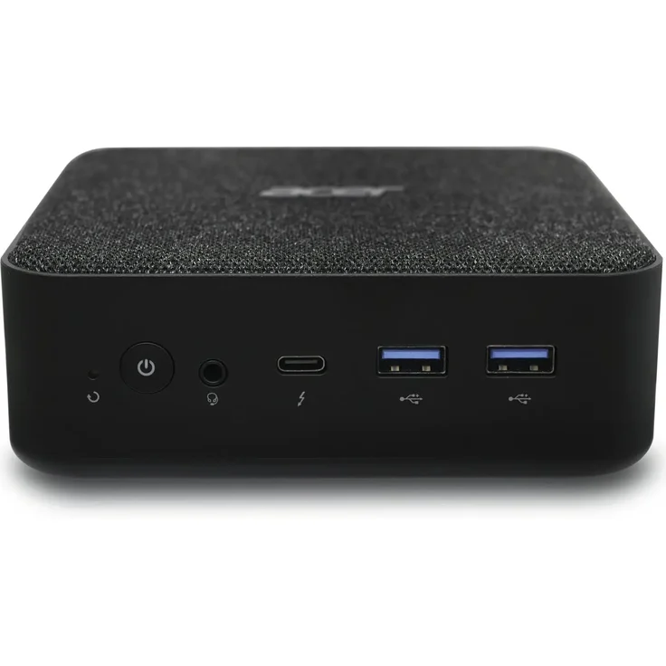 Acer Revo Box RB102-BARR Desktop Computer, AMD Ryzen™ 7 7730U, 2 GHz, 16 GB RAM, 512 GB SSD, Schwarz, Windows 11 Home