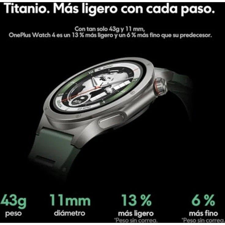 OnePlus Watch 4, Smartwatch mit gesundheits- und fitnessorientierten Funktionen, grün – Bild 3