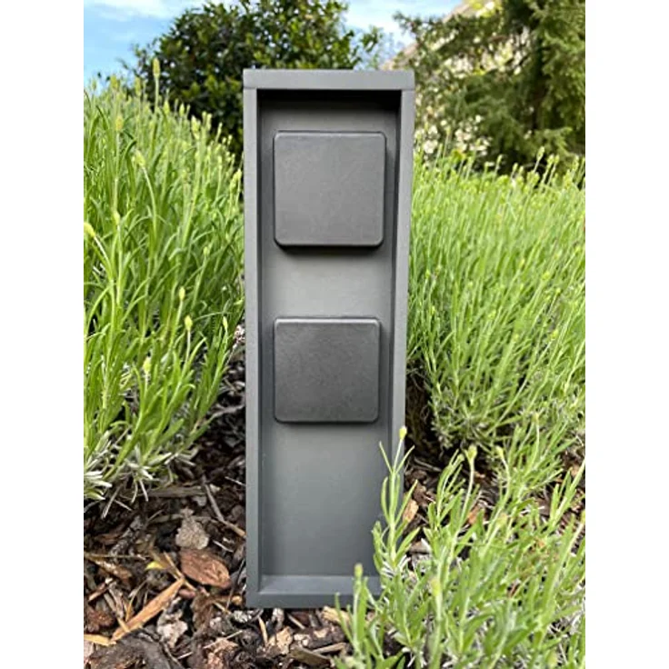 Die Bold GmbH Gartensteckdose Bold Pado, Außensteckdose aus rostfreiem Alu-Druckguss, IP44 Schutzklasse, 4 Steckdosenfächer – Bild 6