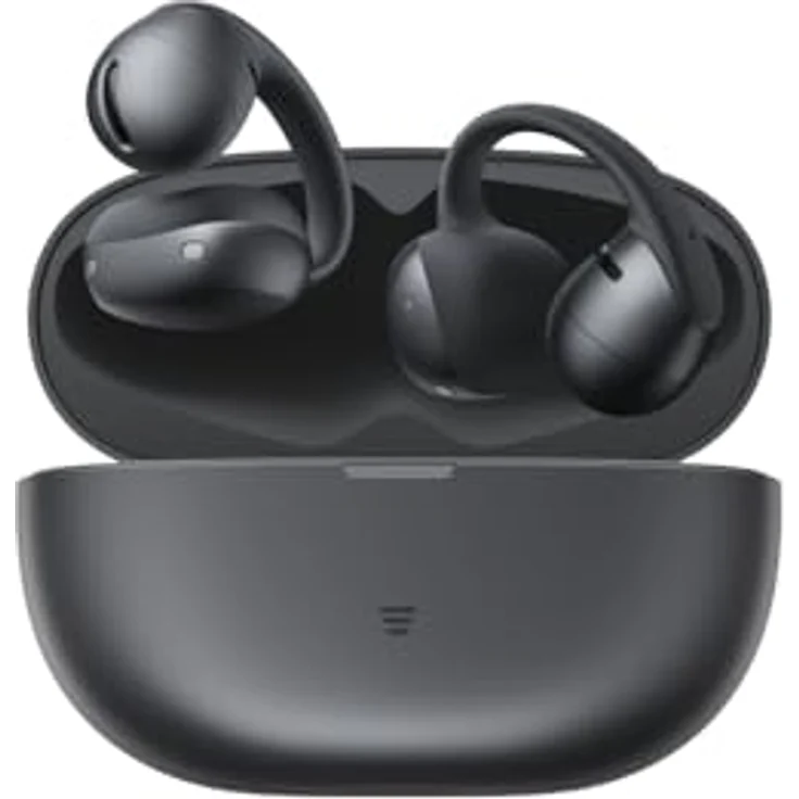 SHOKZ OpenDots Air Open-Ear-Kopfhörer, ultraleicht 6,3 g, mit Clip-on, Deep Bass, 36 Std. Wiedergabezeit, Bluetooth 6.1, IP55, Schwarz – Bild 1