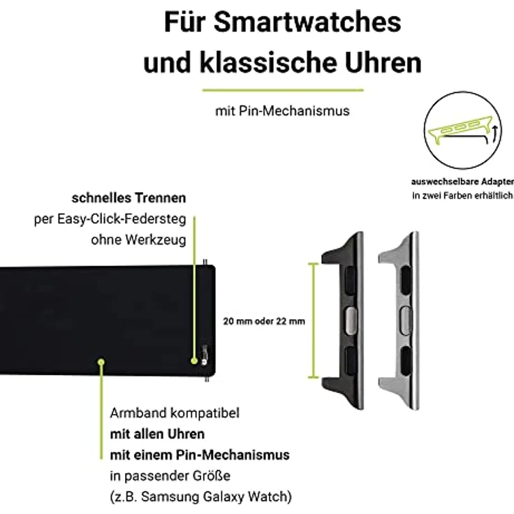 Artwizz WatchBand Silicone for Apple Watch 42/44mm (Black) (4736-2959) – Bild 4
