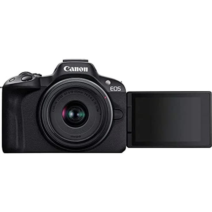 Canon EOS R50 Creator Kit Vlogging Kamera + RF-S 18-45 is STM Objektiv + Griffstativ + Mikrofon - Spiegellose Kamera (Systemkamera, Digitalkamera mit Autofokus und Motiverkennung, 4k Videokamera) – Bild 2