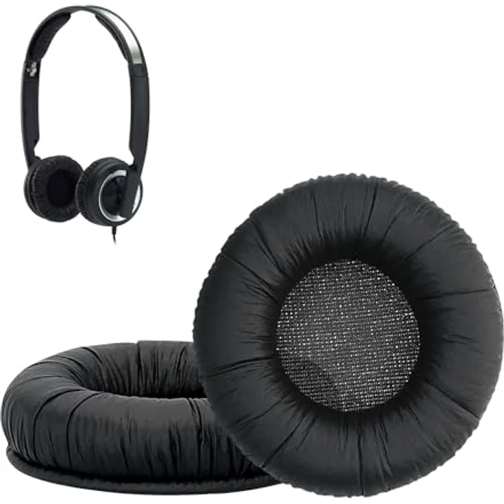 kwmobile Kopfhörer (2x Ohrpolster für Sennheiser PX200 - PX100 - Kunstleder Ersatz Ohr Polster für Overear Headphones) – Bild 2