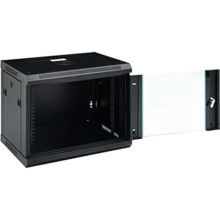 vidaXL 9U Netzwerkschrank Wandmontage 19'' IP20 600x450x510 mm – Bild 8