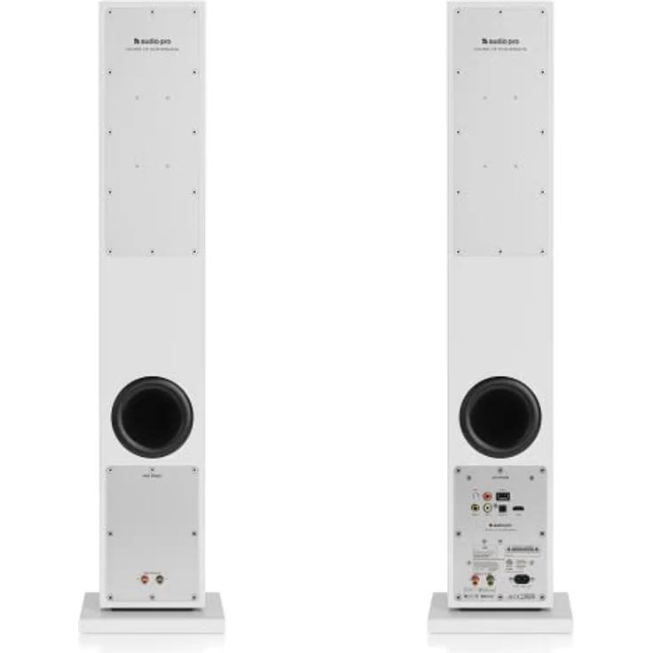 Audio Pro A38 - Aktiv Standlautsprecher mit Verstärker - Schwarz, WiFi & Bluetooth für Stereoanlage und Multiroom für Home Entertainment - Preisvergleich – Bild 4