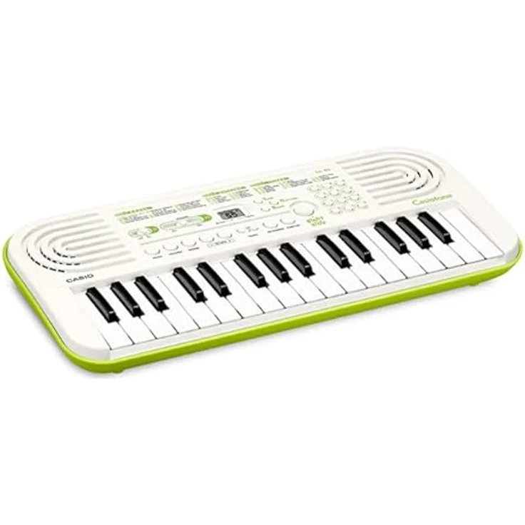 CASIO SA-50 Mini-Keyboard, Midi-Controller mit Hall-Effekt, weiß/limettengrün – Bild 16