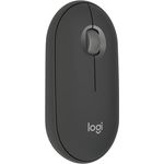 Logitech Pebble Mouse 2 M350s schlanke kabellose Bluetooth-Maus, mobil, leicht, anpassbare Taste, leise Klicks, Easy-Switch für Windows, macOS, iPadOS, Android, ChromeOS - Grafit