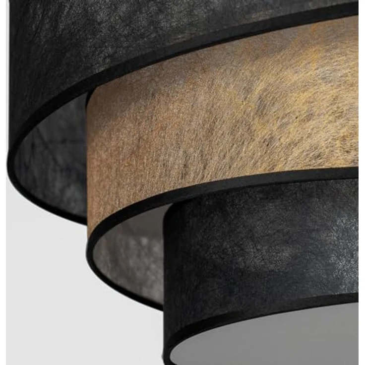 Lindby Deckenlampe 'Ayvira' (Modern) in Schwarz aus Metall (3 flammig, E27) - Textil Deckenleuchte, Lampe, Wohnzimmerleuchte – Bild 5