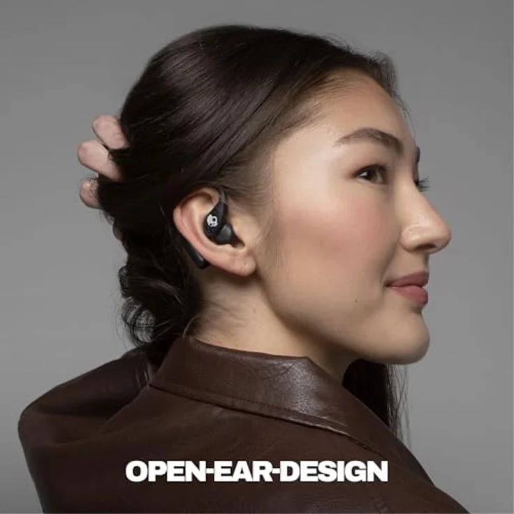 Skullcandy Push 540, Drahtlose Bluetooth Open-Ear-Ohrhörer mit bis zu 42 Stunden Akkulaufzeit, schwarz – Bild 2