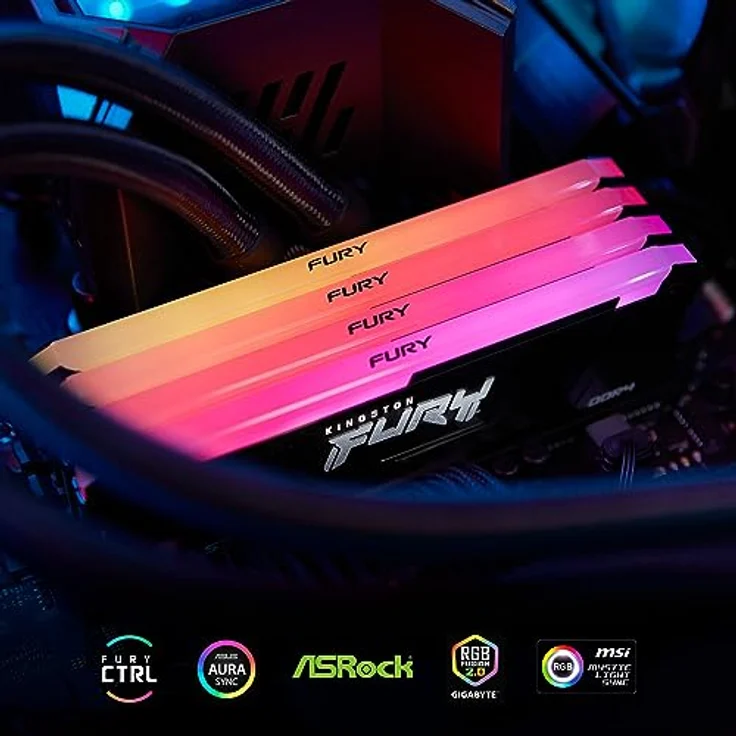 Kingston FURY Beast RGB 16GB 3200MT/s DDR4 CL16 DIMM PC Arbeitsspeicher KF432C16BB2A/16 – Bild 3