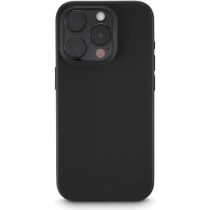 Hama Hülle für iPhone 16 Pro (Handyhülle, stoßfest, kratzfest, elegante Schutzhülle für Rückseite, weich, slim, softe Oberfläche, Wireless Charging kompatibel) schwarz