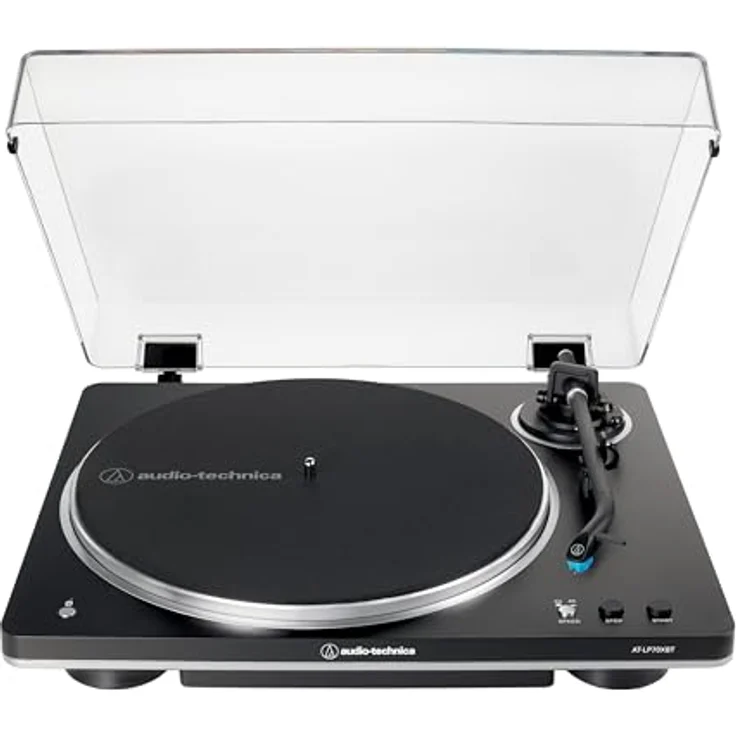 Audio-Technica AT-LP70XBT Fully Automatic Wireless Belt-Drive Turntable (Black/Silver) – Bild 1