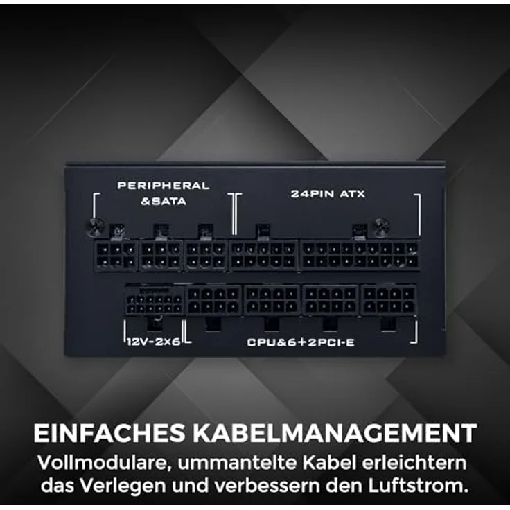 Lian Li SP Series Platinum 80 PLUS Platinum Netzteil, SFX, 850 Watt, vollmodular, PCIe 5.1, ATX 3.1, schwarz – Bild 2