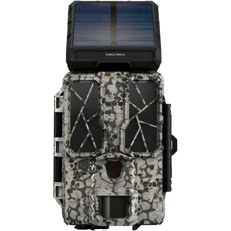 Spypoint Wildkamera Force-Pro-S 30 MP 4K Wildkamera mit Solarpanel, 54 LEDs - Grün