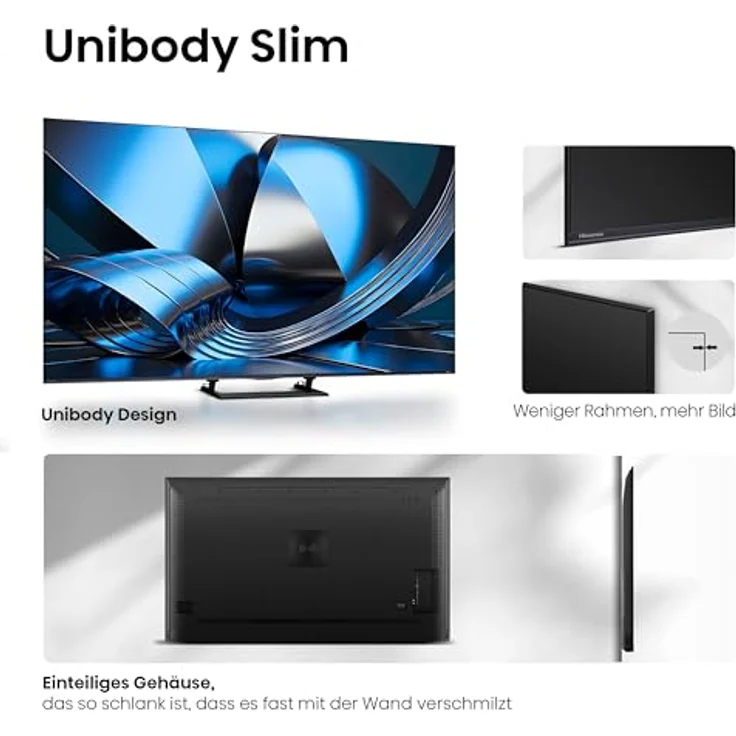 Hisense U7DSE 65'' ULED MiniLED Smart TV 4K, 165,1 cm (65"), 3840 x 2160 Pixel, WLAN, Schwarz – Bild 7