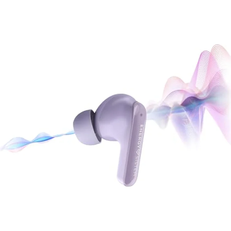 Energy Sistem Serenity ANC, True Wireless Earphones mit aktiver Geräuschunterdrückung und integriertem Mikrofon, kabellos, Lavendel – Bild 3