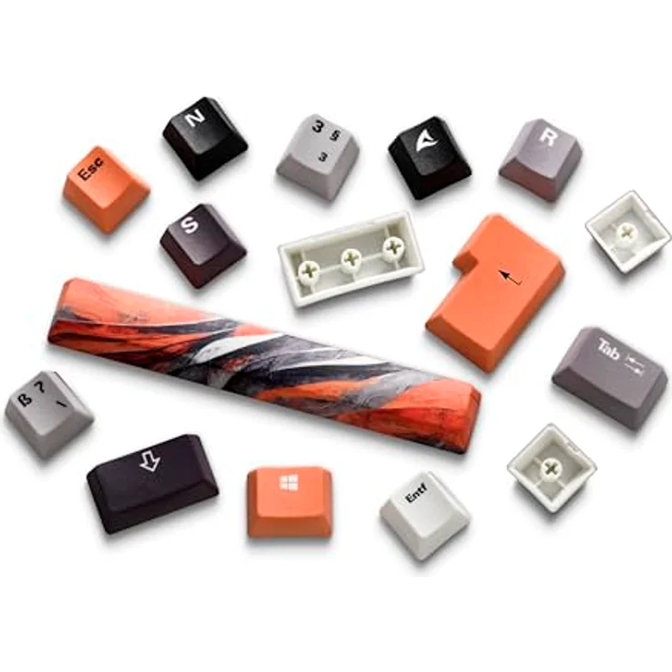 Sharkoon SKILLER SGK50 S3 Design Bundle D6, Mauspads & Deskmats mit abgenähten Rändern und deutschen Tastenkappen – Bild 5