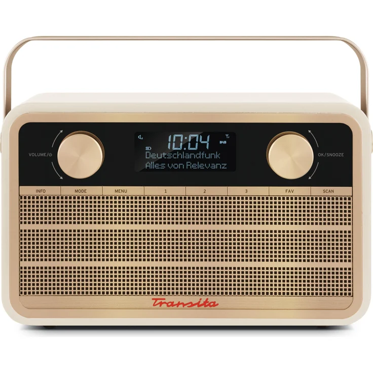TechniSat Transita 120 (UKW, DAB+, UNDOK, WLAN, Bluetooth), Radio, Beige – Bild 1