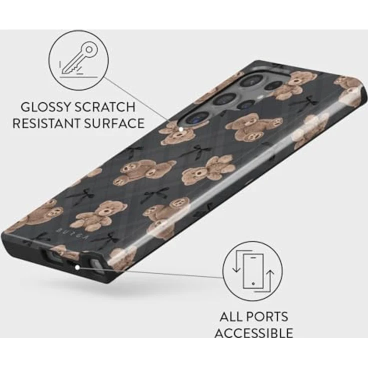 BURGA Handyhülle für Samsung Galaxy S24 Ultra, Hybrid 2 Schicht Hartschale Silikon, kratzfest und stoßfest, elegantes Design – Bild 3