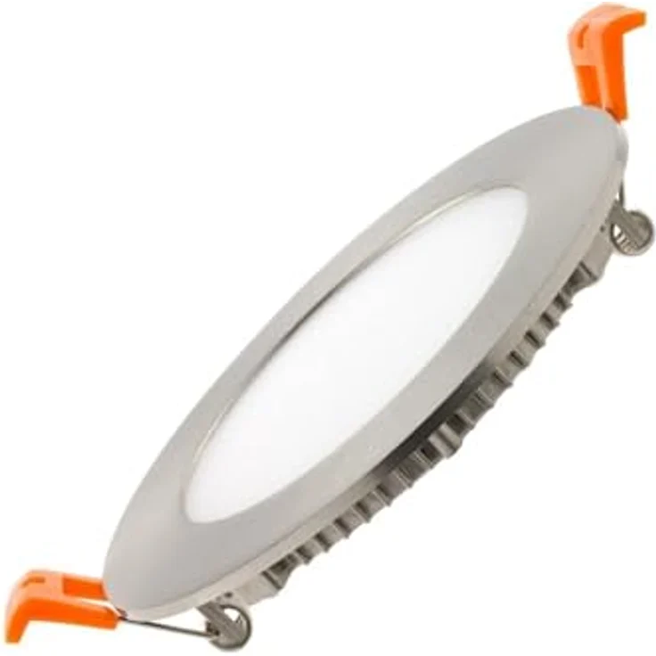 LEDKIA LIGHTING LED-Deckeneinbauleuchte SuperSlim 6W Rund Silber Warmweiß 3000K, Smarte Deckenbeleuchtung – Bild 4