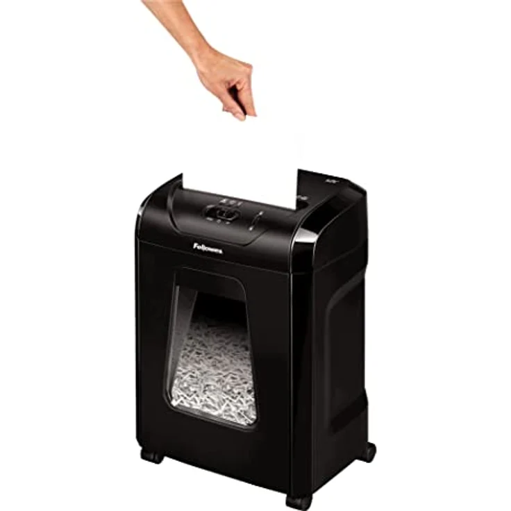 Fellowes Aktenvernichter Powershred 12C, 12 Blatt 4x40mm Partikelschnitt (P-4), mit Sicherheitssperre, leistungsstark, 20 Min. Betriebsdauer, für Home Office – Bild 5