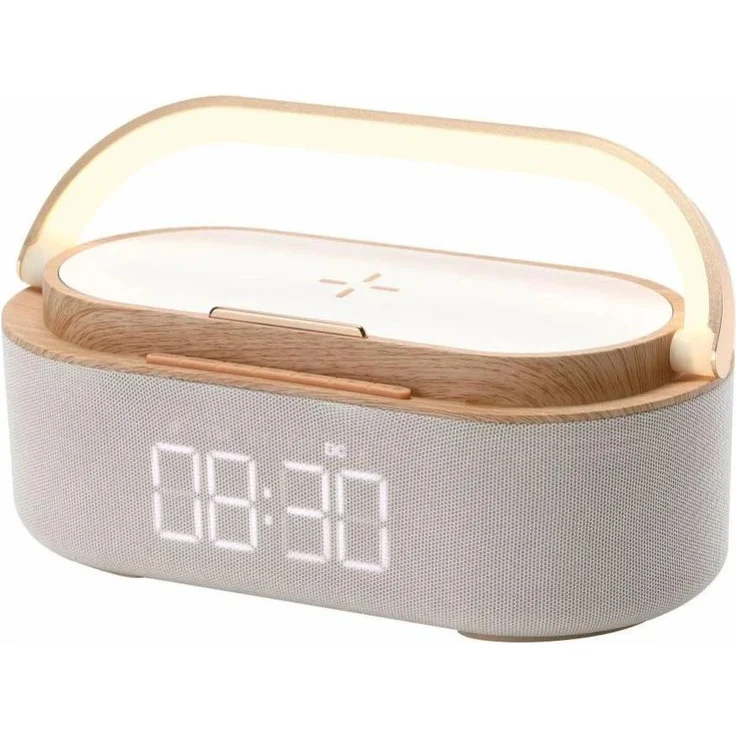 Manta RDI920 Verona, Küchenradio mit FM, Bluetooth und Weckerfunktion, grau-beige
