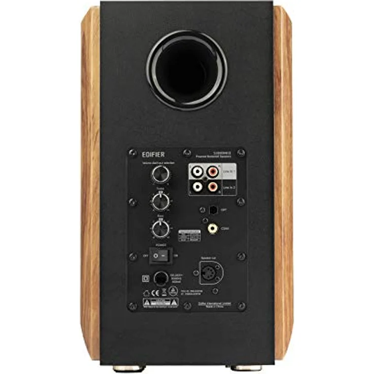 Edifier S1000MKII 2.0 Audiophile aktive Regallautsprecher, 120 Watt Lautsprecher, Bluetooth 5.0 mit aptX HD, optischer Eingang, Aktivmonitor-Nahfeldlautsprecher mit Class-D-Verstärker Kompakt-Lautsprecher braun – Bild 5