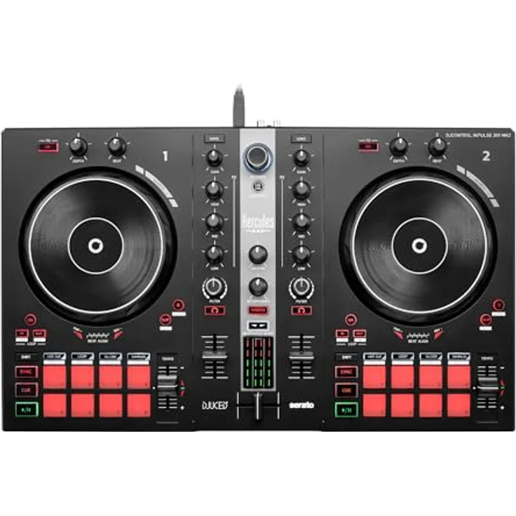 Hercules DJ Essentials Kit – All-In-One-Set zum Erlernen des DJings – Inklusive Software und Tutorials, Schwarz – Bild 3
