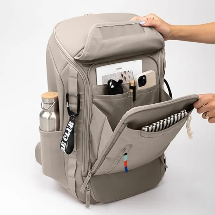 GOT BAG Pro Pack Reiserucksack 53 cm mit Laptopfach, beige, 100% Polyester – Bild 5