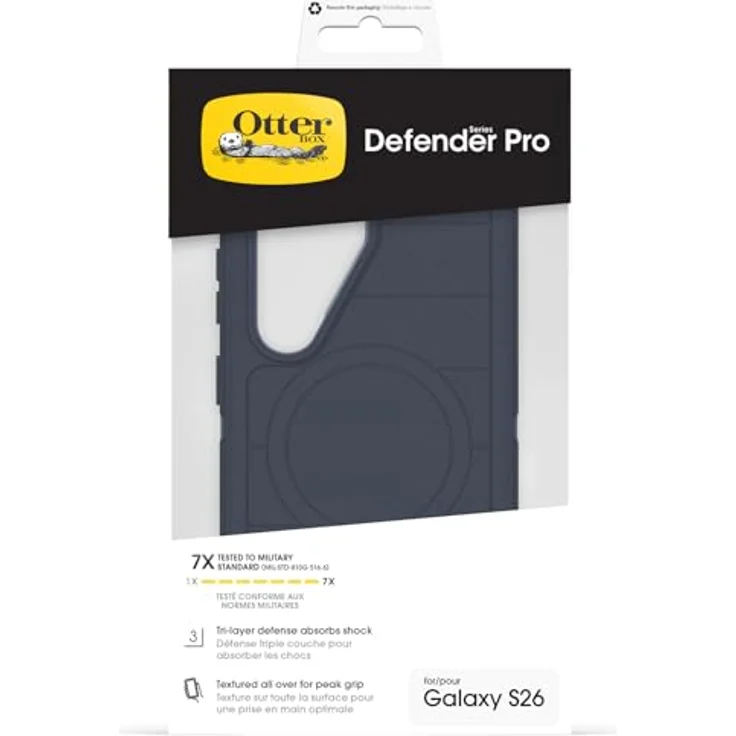 OtterBox Defender Series Pro Hülle für Samsung Galaxy S26, stoßfest, extrem robust, 7X militärstandard getestet, mit Magneten, Blau – Bild 5