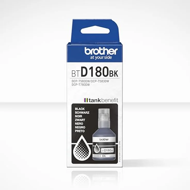 Brother BTD180BK Tintenflasche schwarz, Nachfülltinte für Tintenstrahldrucker, hohe Reichweite bis zu 7500 Seiten, kompatibel mit DCP-T580DW – Bild 3