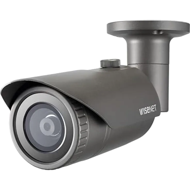 Hanwha QNO-7012R Bulletkamera 4MP PoE IR IK10, Netzwerkkamera, Grau