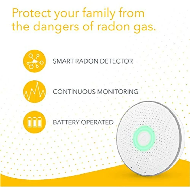 Airthings Wave 2. Generation Smart Radon Detektor mit App, batteriebetrieben, keine Laborgebühren einfach zu bedienen – Bild 7