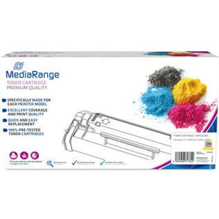 MediaRange Toner-Kassette für Samsung CLT-Y404S/ELS (Y), gelb, hohe Druckqualität und einfache Handhabung