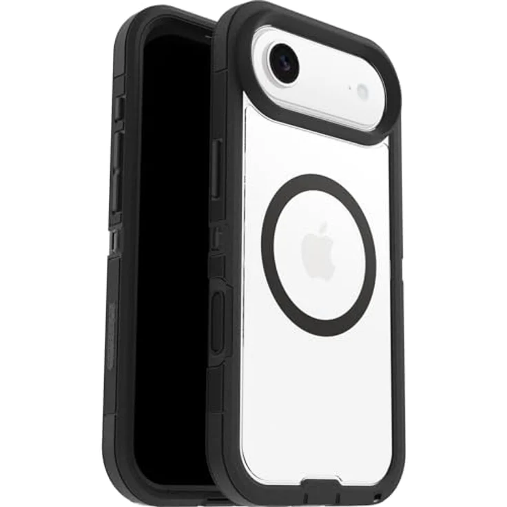 OtterBox Defender Series Pro XT Clear MagSafe Hülle für iPhone Air, ultra-robust, stoßfest, 7X militärisch getestet, transparent/schwarz, ohne Einzelhandelsverpackung – Bild 1