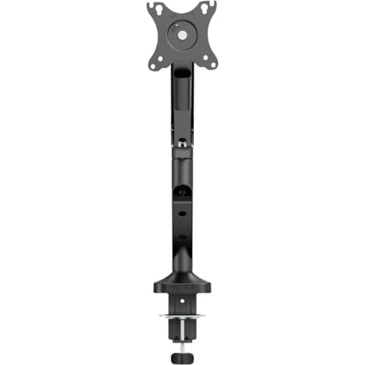 SpeaKa Professional SP-MM-1030 1fach Monitor-Tischhalterung, Höhenverstellbar für Displays 43,2 cm (17) - 101,6 cm (40), Schwarz, Tragkraft bis 12 kg – Bild 4