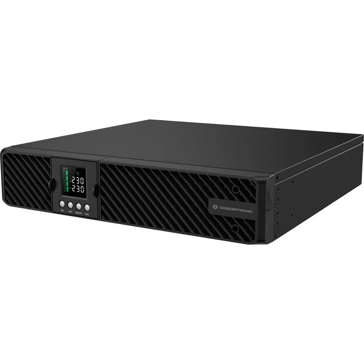 Conceptronic ZEUS USV 3000VA 3000W Online UPS, IEC, EPO Port, schwarz
