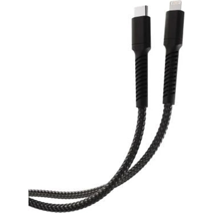 Vivanco LongLife USB-C auf Lightning Kabel, 2,5 m, schwarz